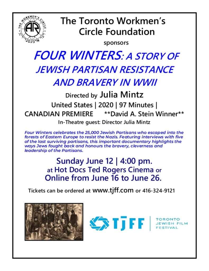 Four Winters: A Story of Jewish Partisan Resistance and Bravery in WWII